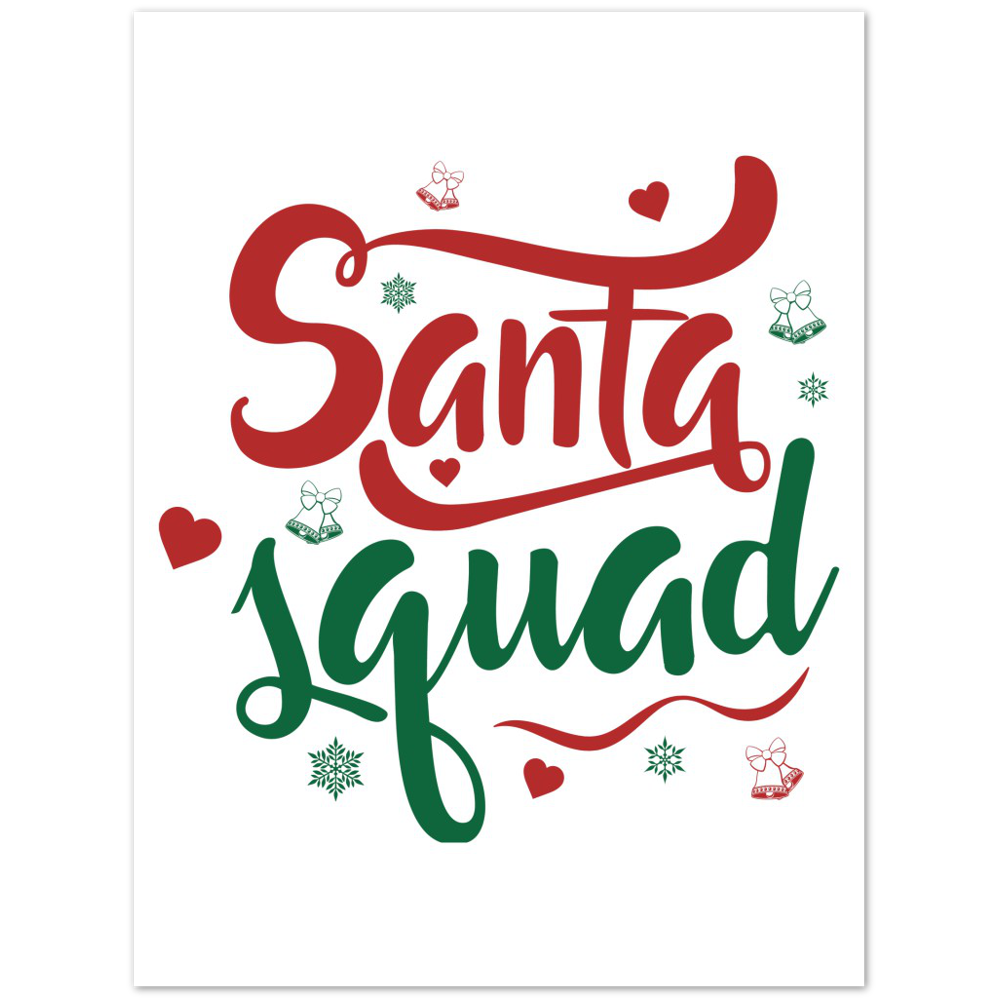 Santa Squad Premium Matte Paper Poster