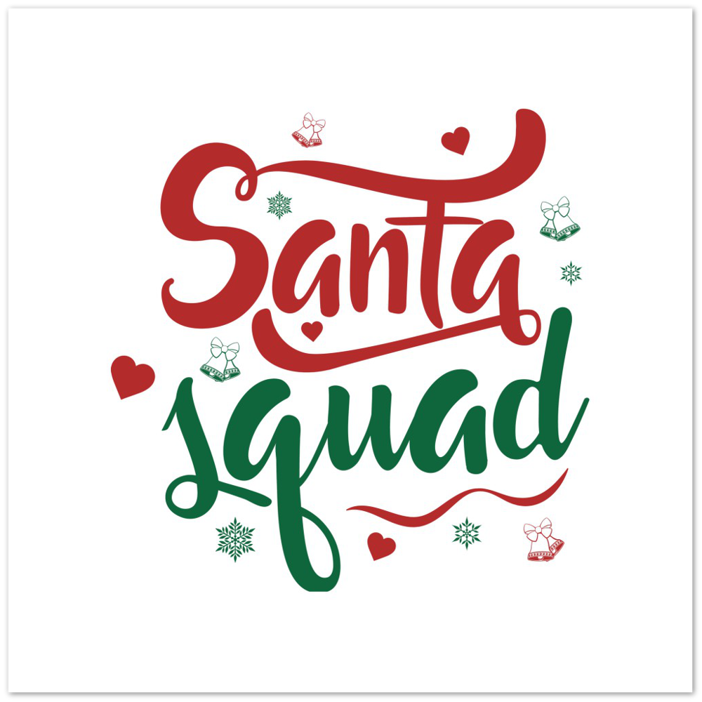Santa Squad Premium Matte Paper Poster