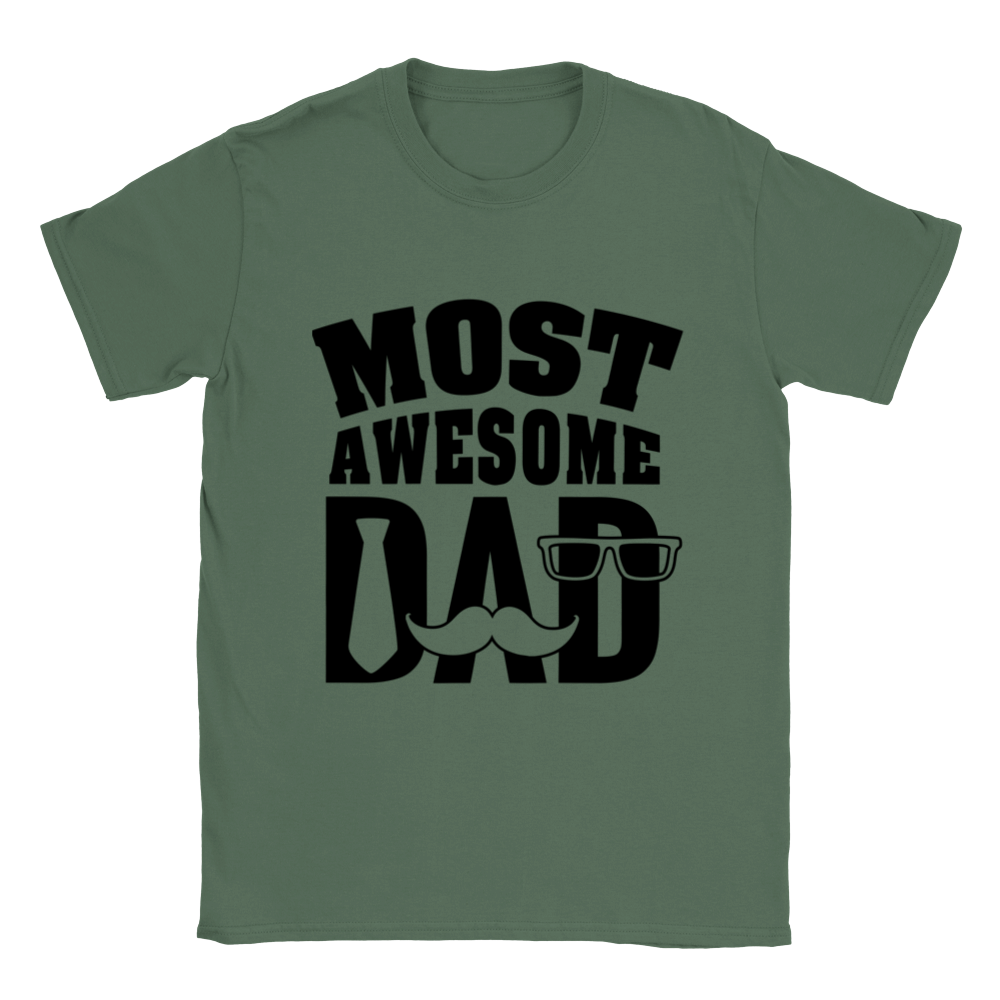 Most Awesome Dad Classic Unisex Crewneck T-shirt