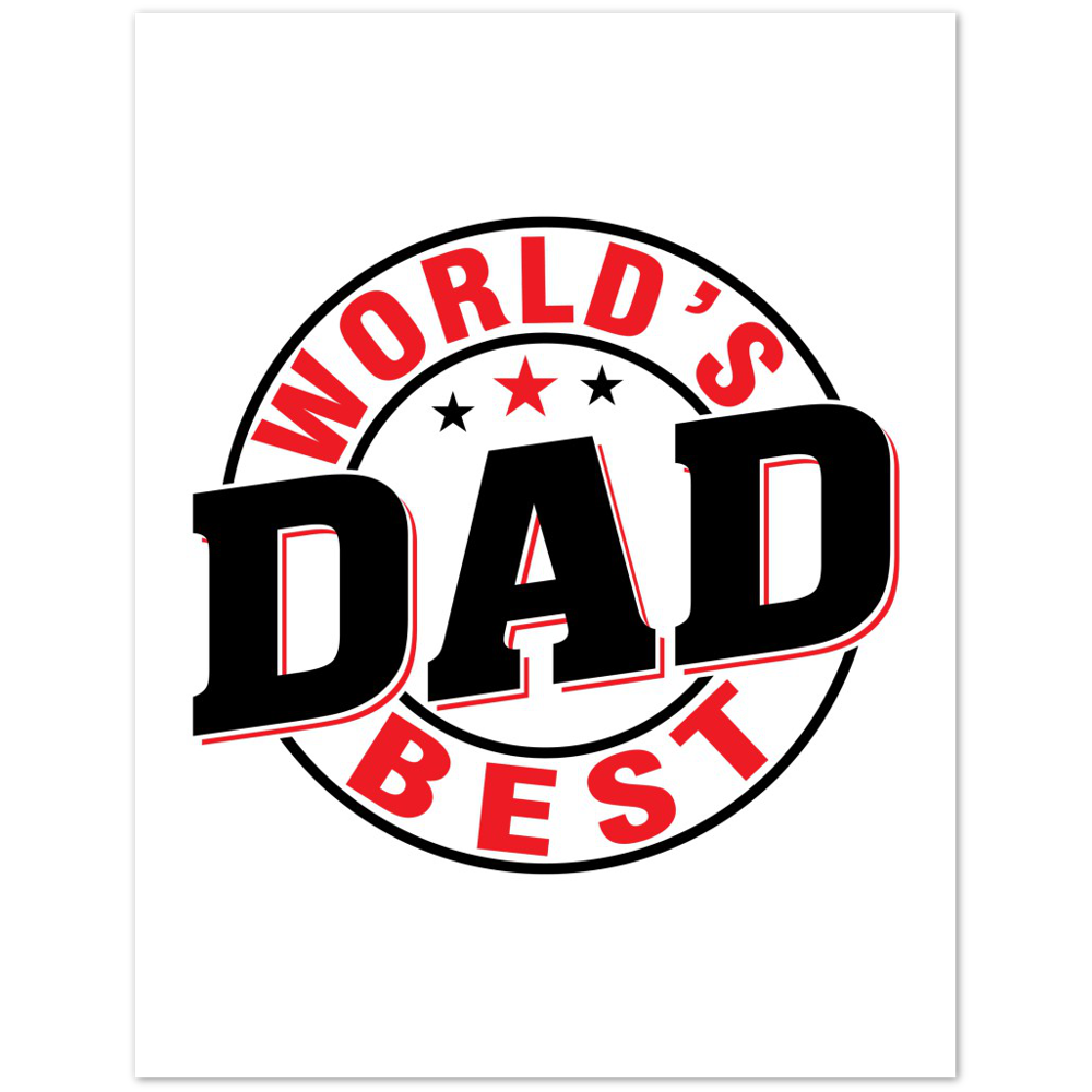 Worlds Best Dad Premium Matte Paper Poster
