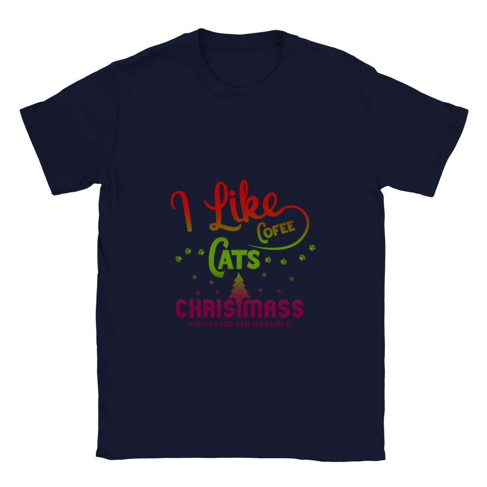 I Like Coffee Cats Christmas Classic Unisex Crewneck T-shirt