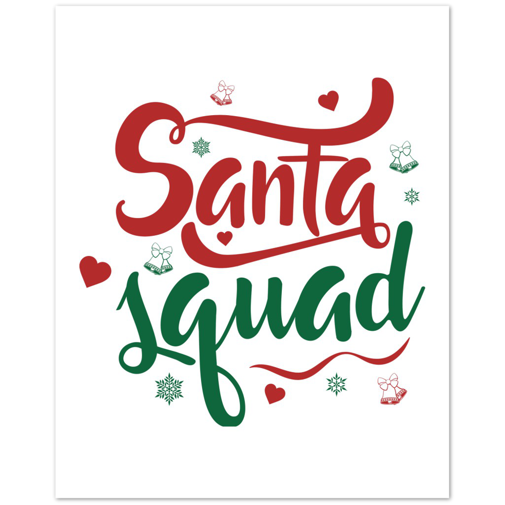 Santa Squad Premium Matte Paper Poster