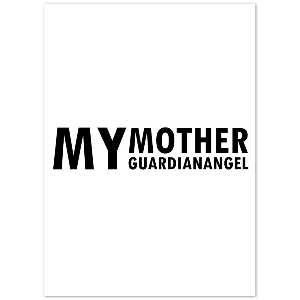 My Mother Guardian Angel Matte Paper Poster