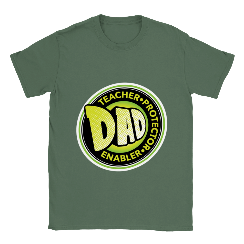Dad Protector Enabler Teacher Classic Unisex Crewneck T-shirt