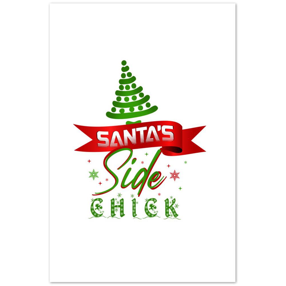 Santas Side Chick Premium Matte Paper Poster