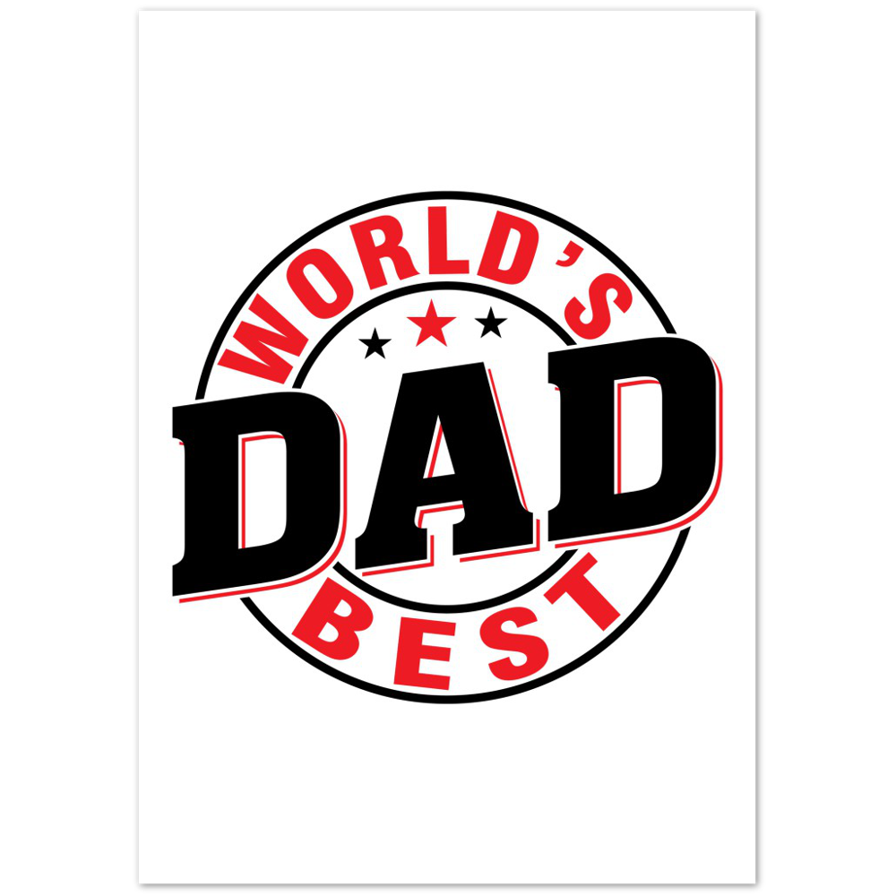 Worlds Best Dad Premium Matte Paper Poster