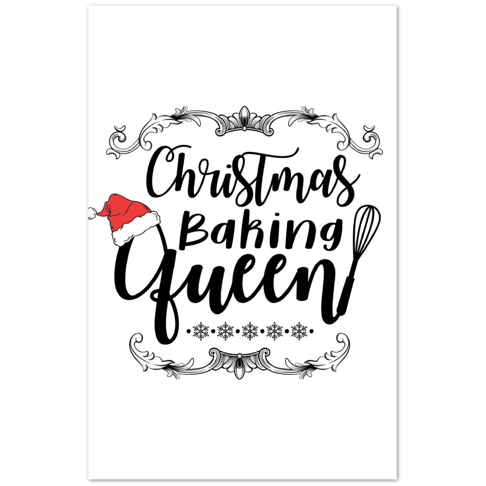 Christmass Baking Queen Premium Matte Paper Poster