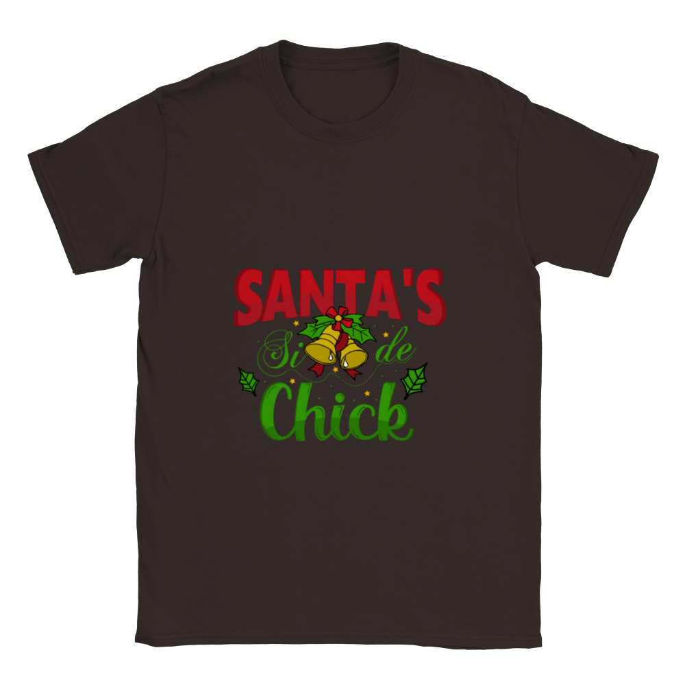 Santas Side Chick Classic Unisex Crewneck T-shirt