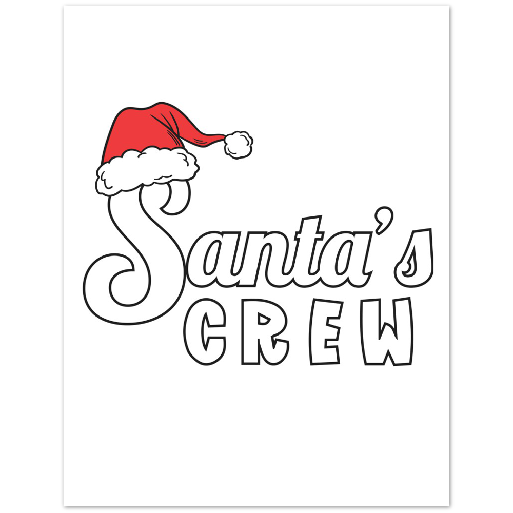 Santa Crew Premium Matte Paper Poster