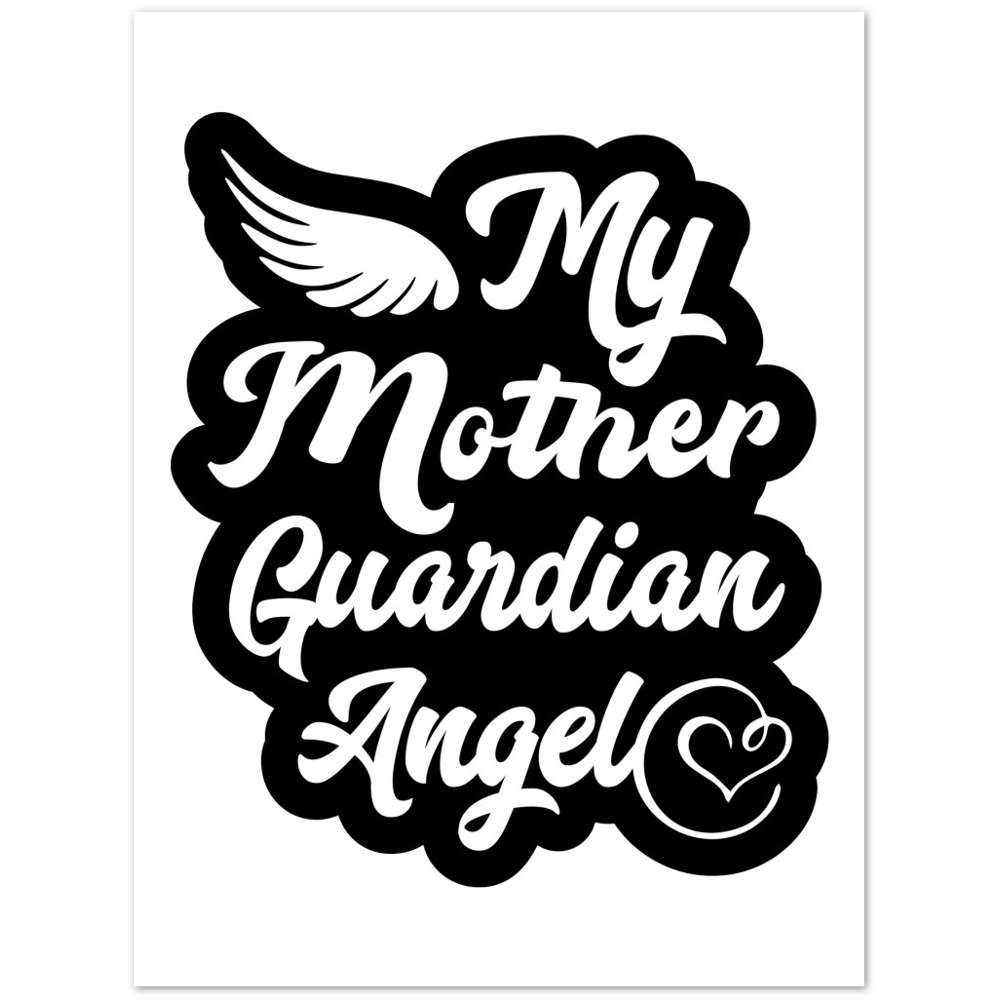 My Mother Guardian Angel Premium Matte Paper Poster