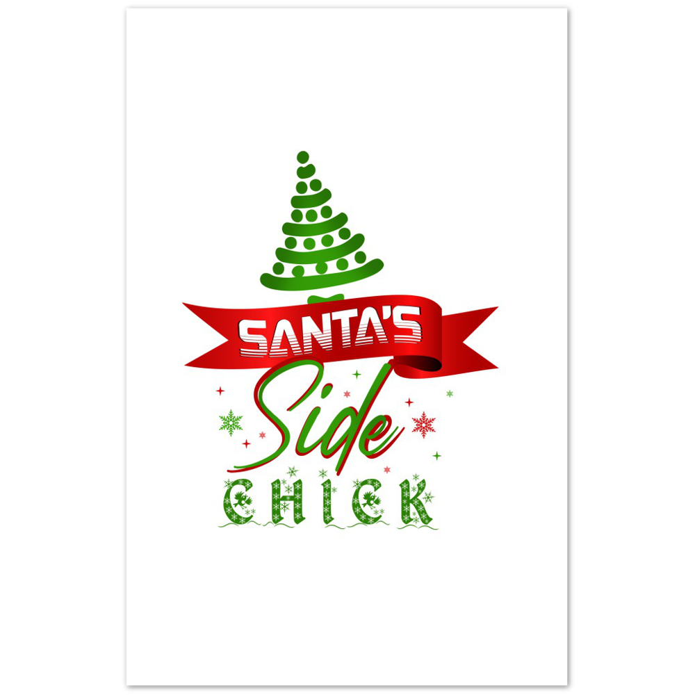 Santas Side Chick Premium Matte Paper Poster