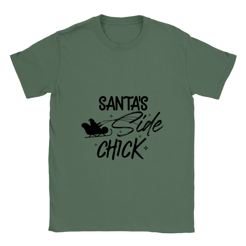 Santas Side Chick Classic Unisex Crewneck T-shirt