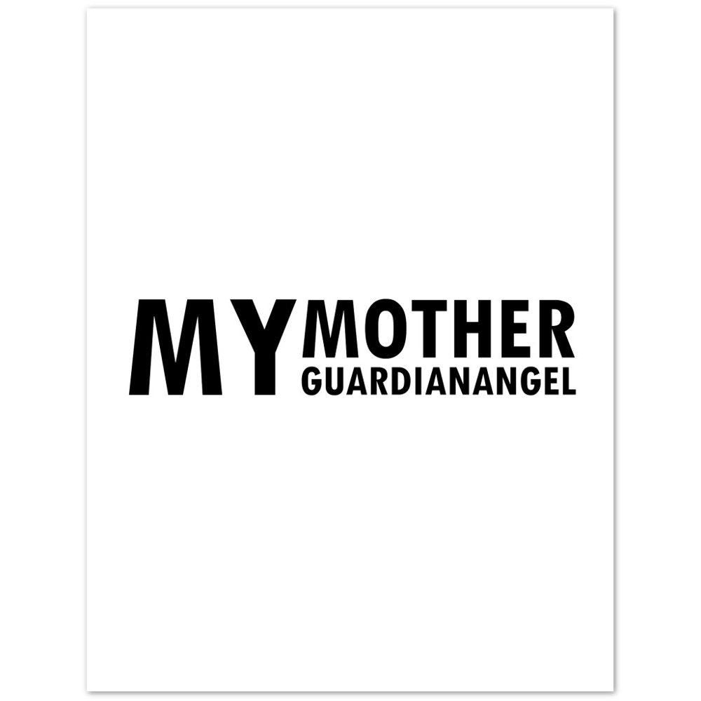 My Mother Guardian Angel Matte Paper Poster