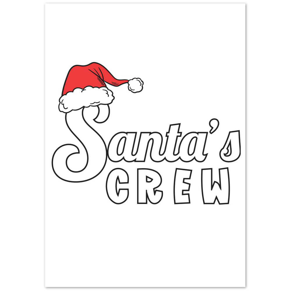 Santa Crew Premium Matte Paper Poster