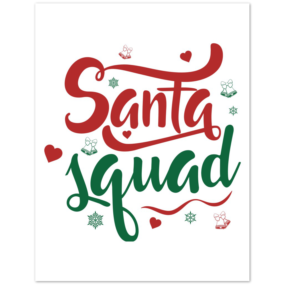 Santa Squad Premium Matte Paper Poster
