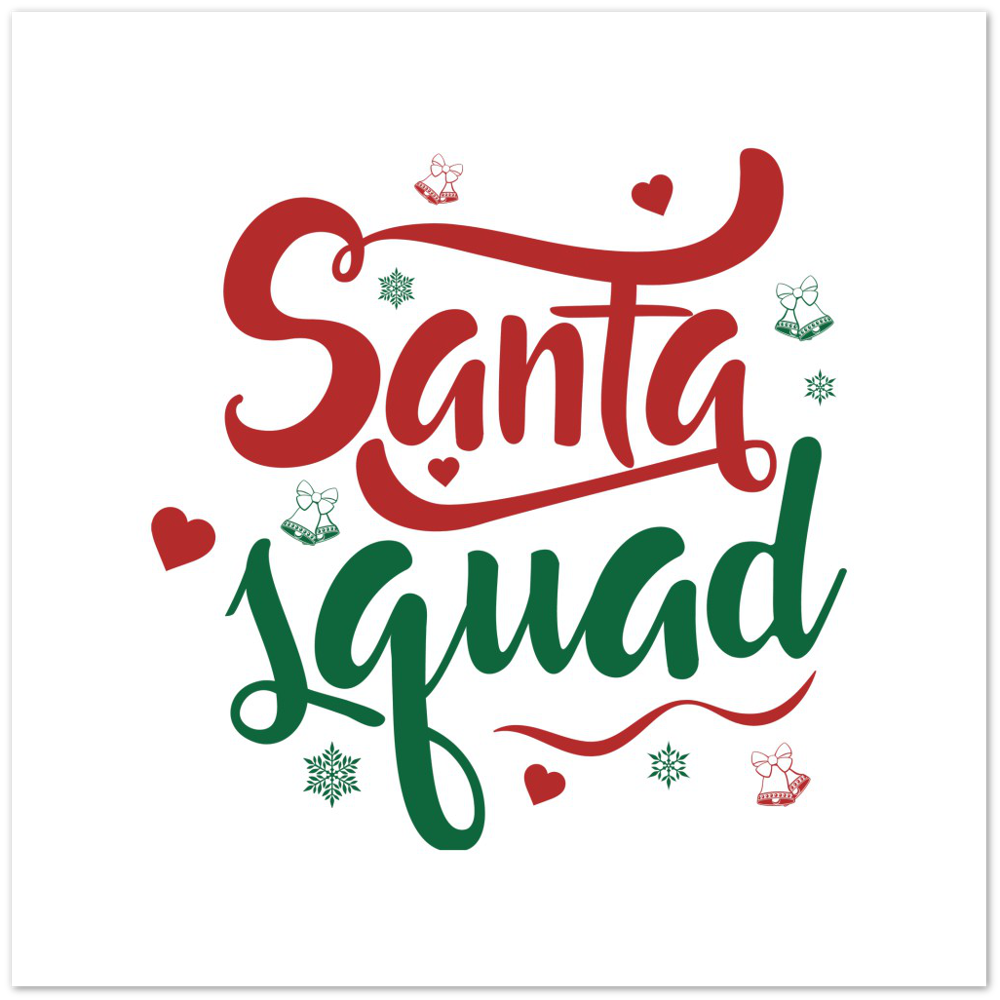 Santa Squad Premium Matte Paper Poster