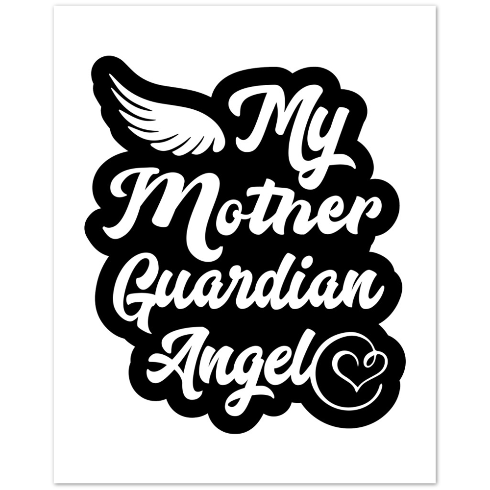 My Mother Guardian Angel Premium Matte Paper Poster