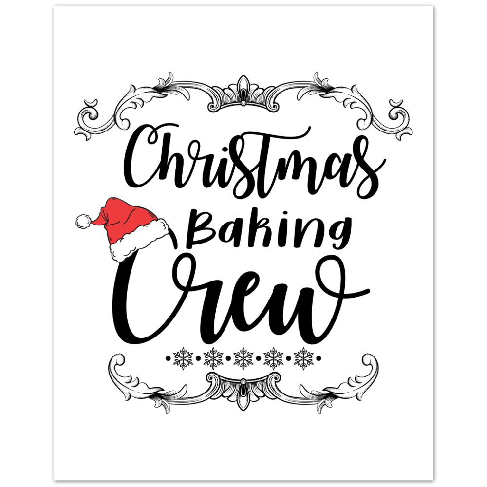 Christmass Baking Crew Premium Matte Paper Poster