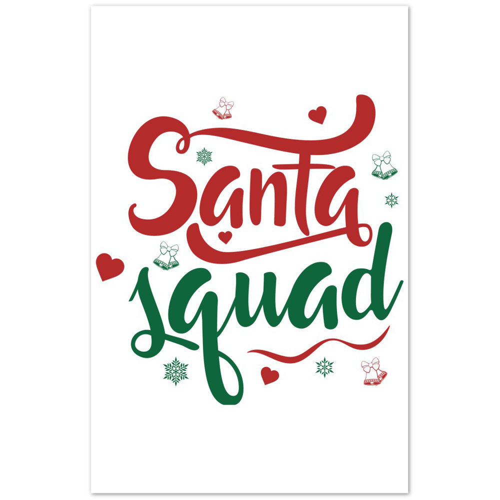 Santa Squad Premium Matte Paper Poster