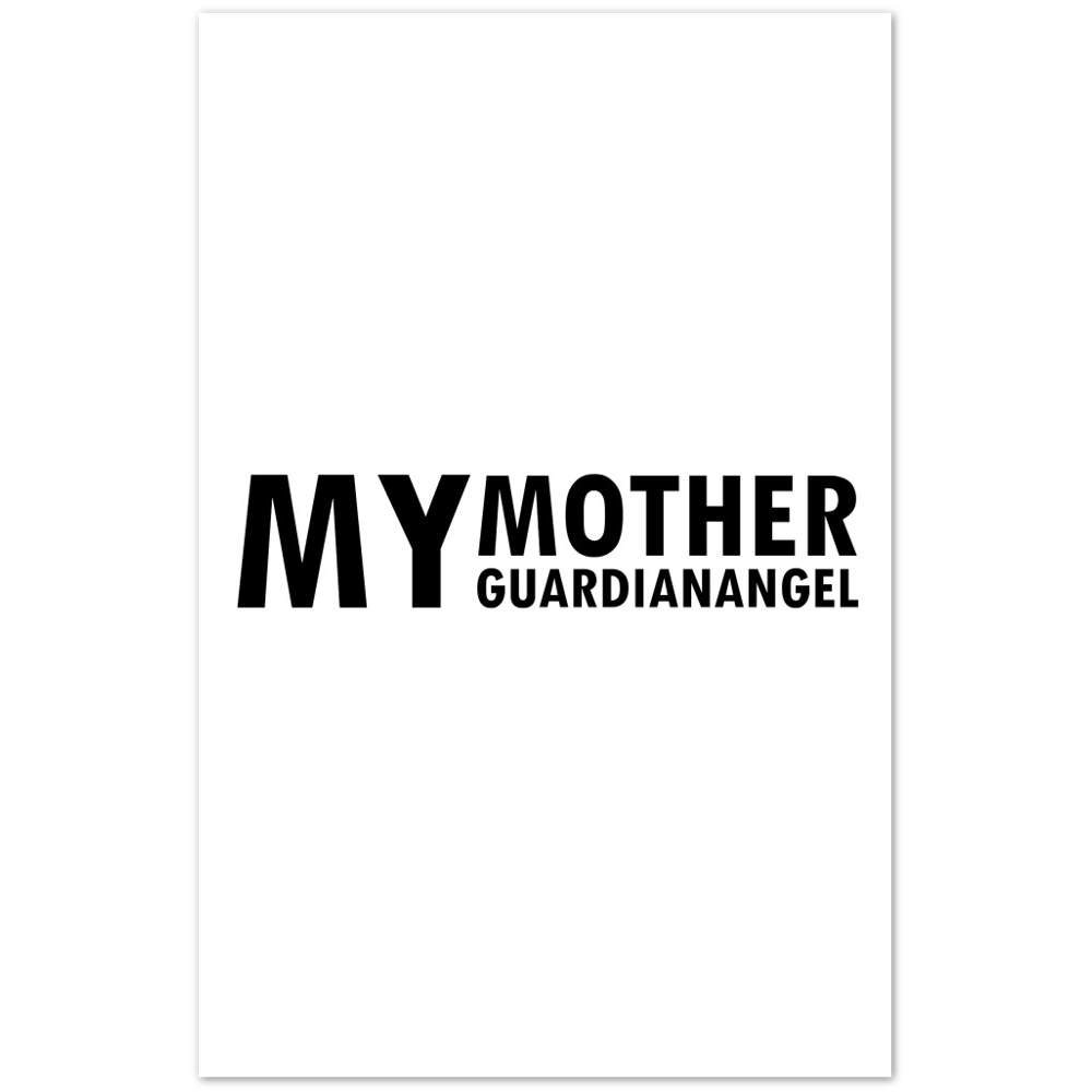 My Mother Guardian Angel Matte Paper Poster