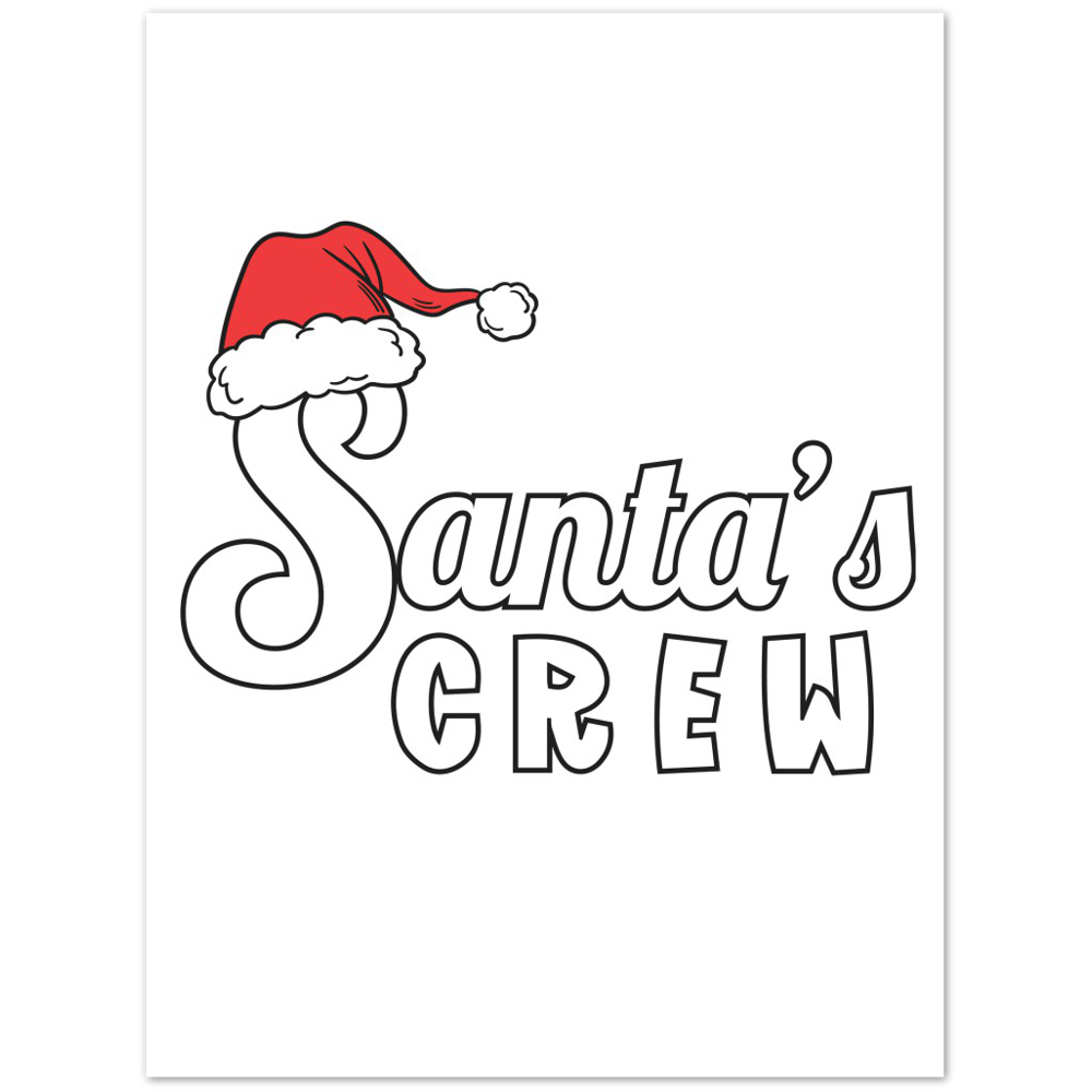 Santa Crew Premium Matte Paper Poster