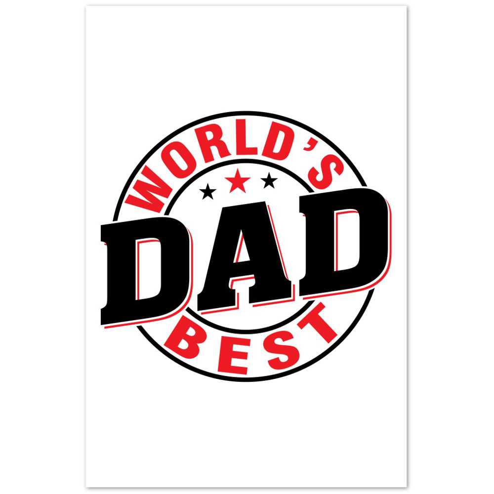 Worlds Best Dad Premium Matte Paper Poster