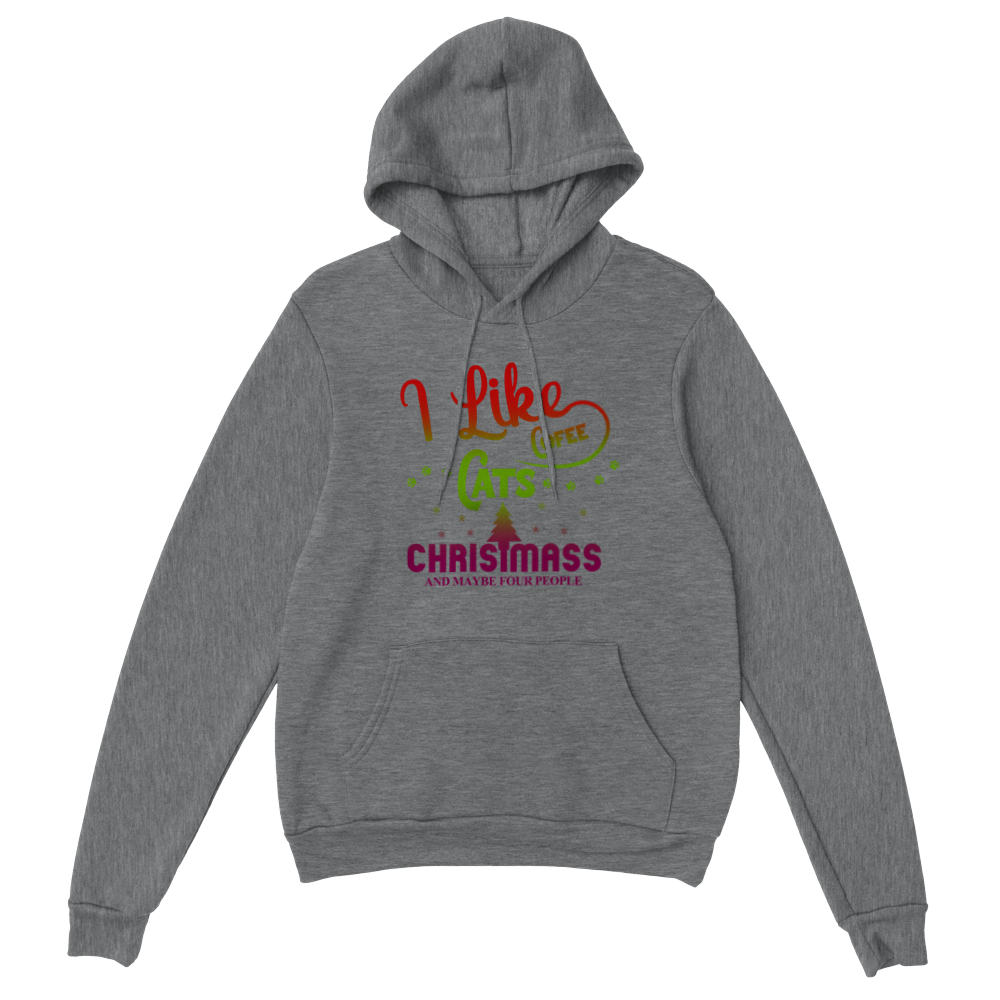 I Like Coffee Cats Christmas Classic Unisex Pullover Hoodie