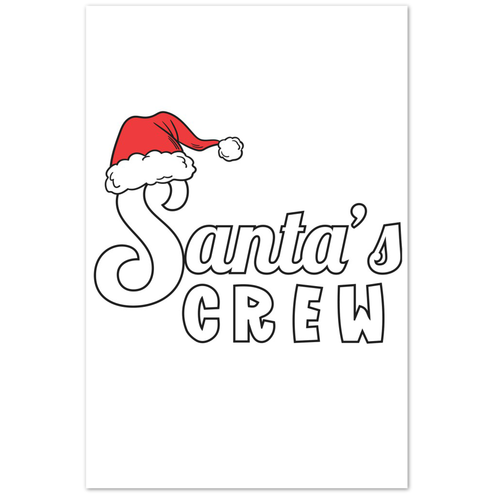 Santa Crew Premium Matte Paper Poster