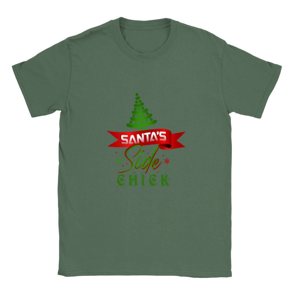 Santas Side Chick Classic Unisex Crewneck T-shirt