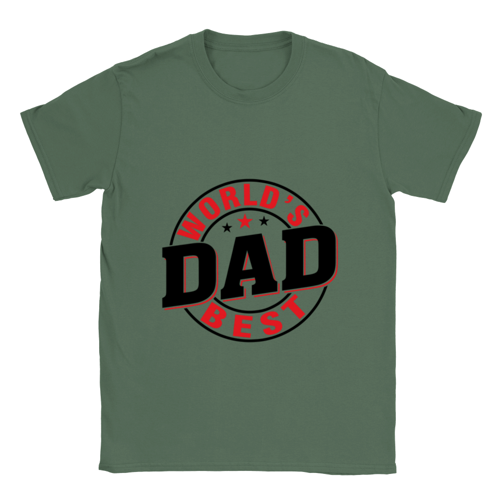 Worlds Best Dad Classic Unisex Crewneck T-shirt