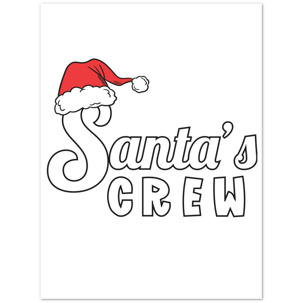 Santa Crew Premium Matte Paper Poster