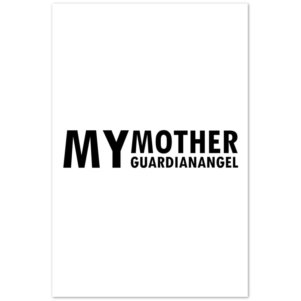 My Mother Guardian Angel Matte Paper Poster