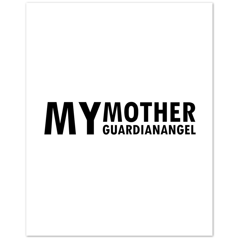 My Mother Guardian Angel Matte Paper Poster