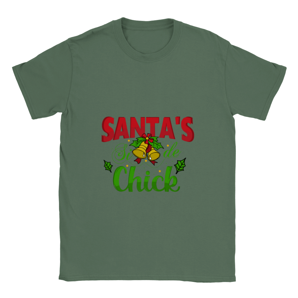 Santas Side Chick Classic Unisex Crewneck T-shirt