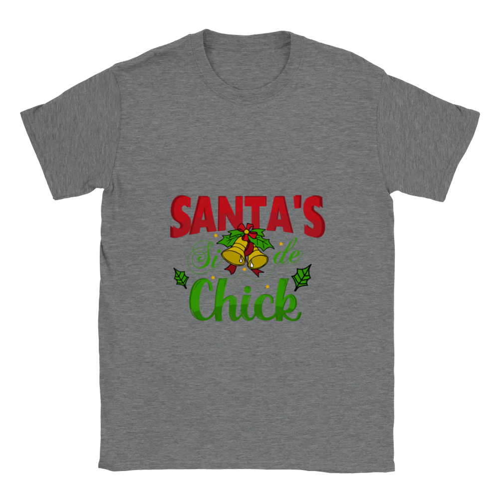 Santas Side Chick Classic Unisex Crewneck T-shirt