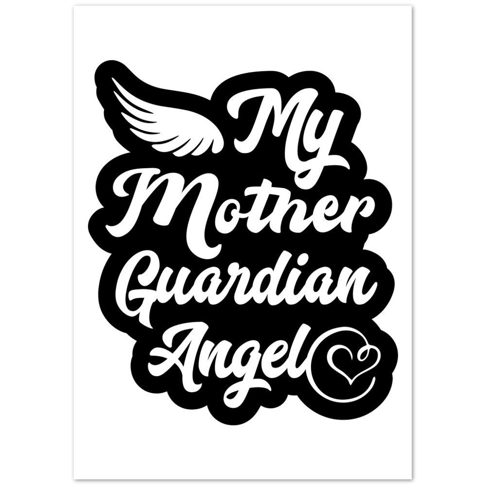 My Mother Guardian Angel Premium Matte Paper Poster