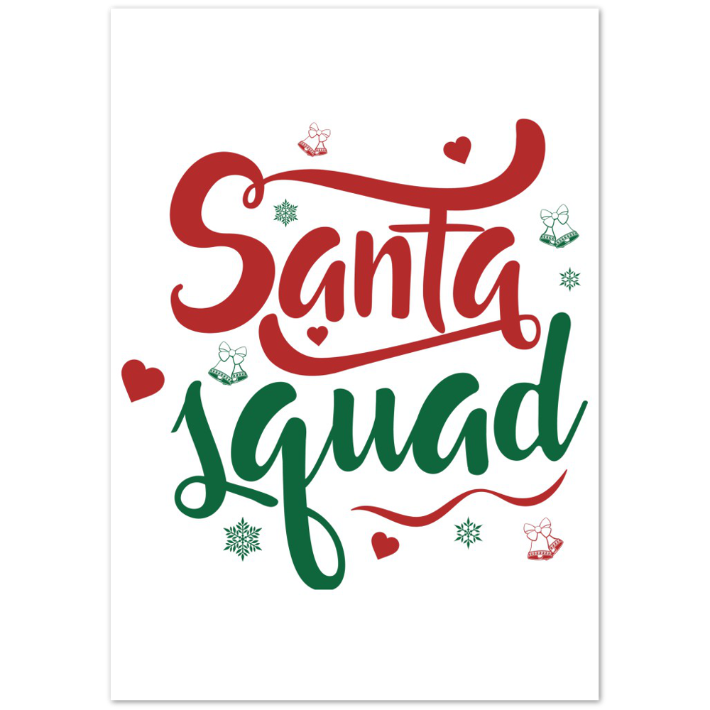 Santa Squad Premium Matte Paper Poster