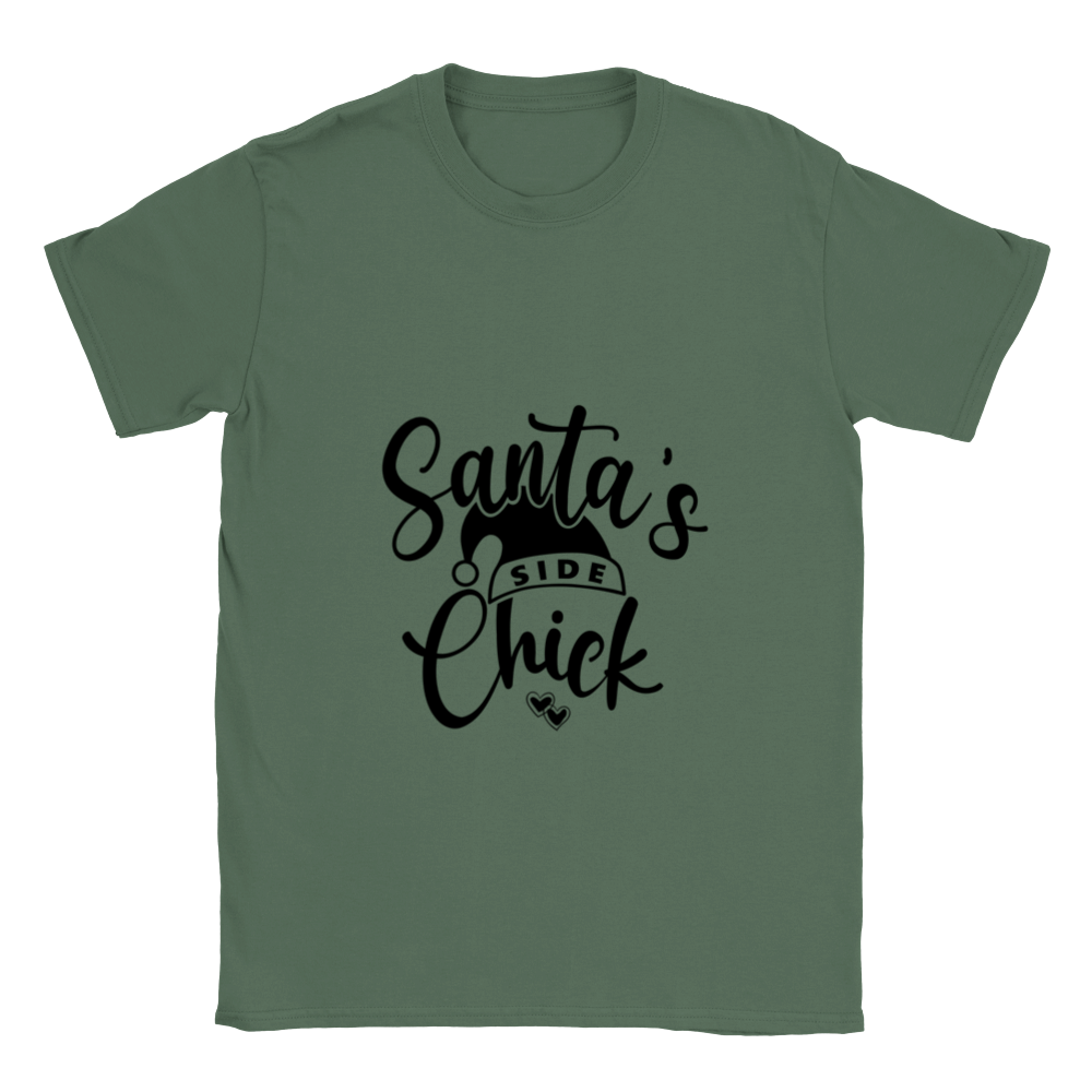 Santas Side Chick Classic Unisex Crewneck T-shirt