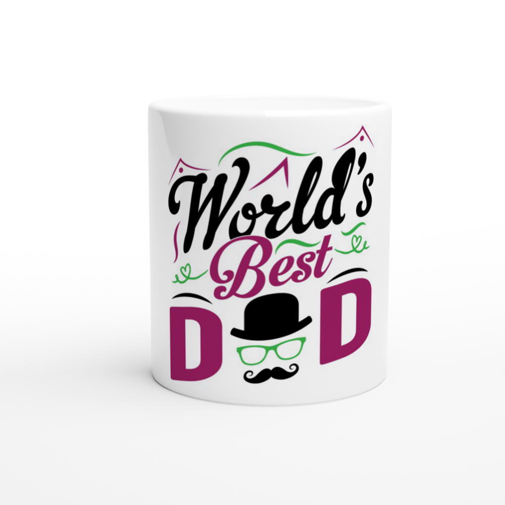 Worlds Best Dad White 11oz Ceramic Mug