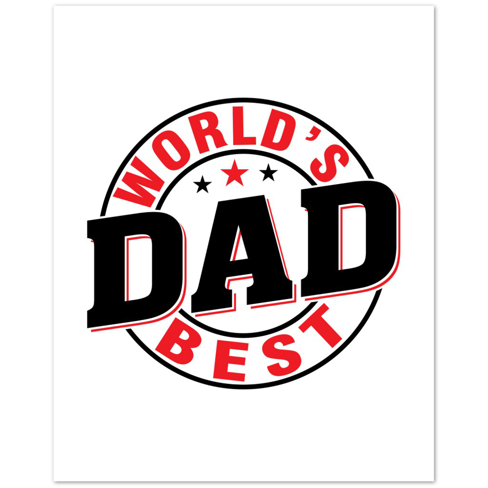 Worlds Best Dad Premium Matte Paper Poster