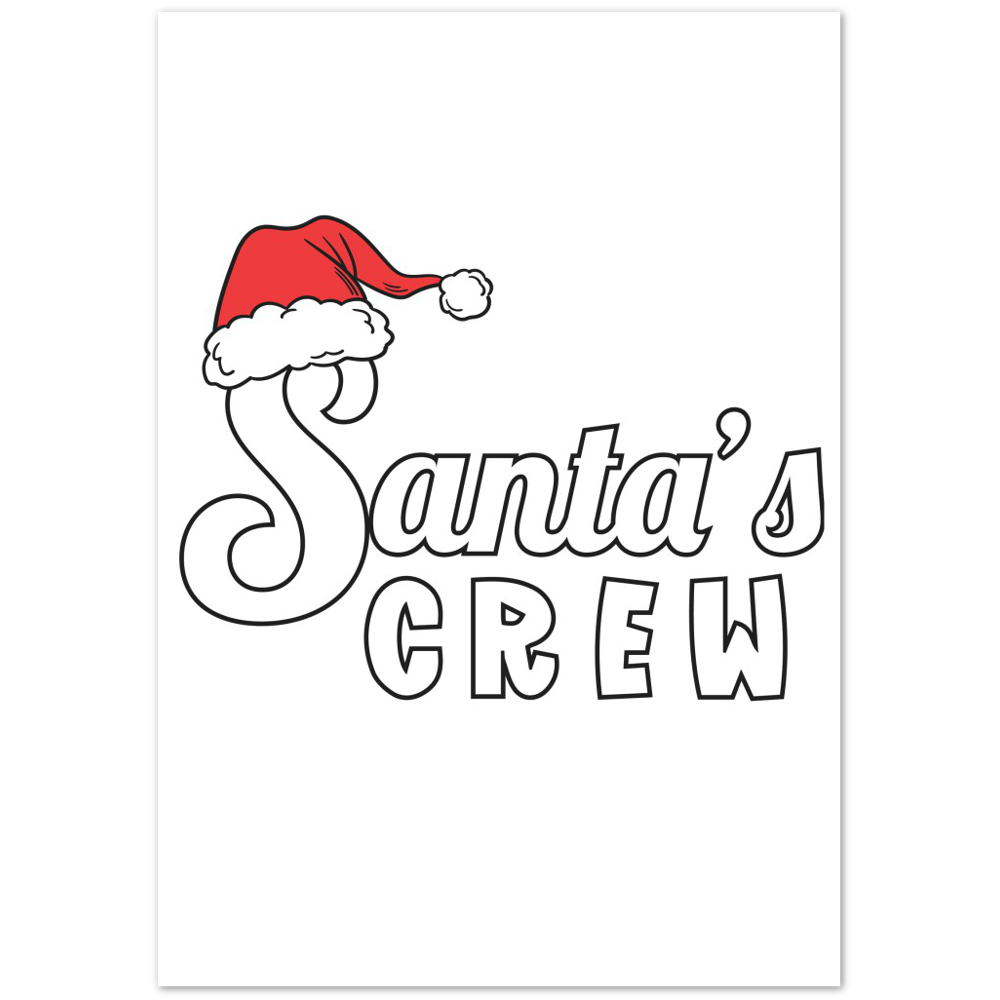 Santa Crew Premium Matte Paper Poster