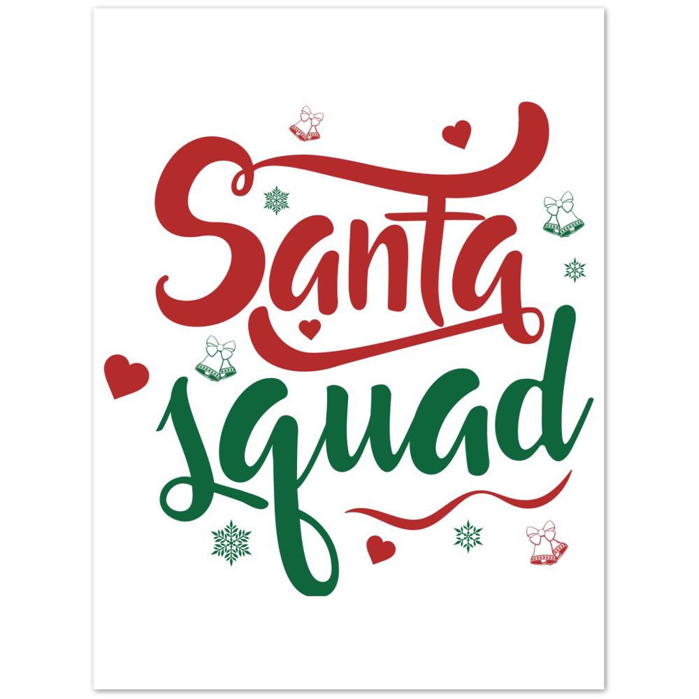 Santa Squad Premium Matte Paper Poster