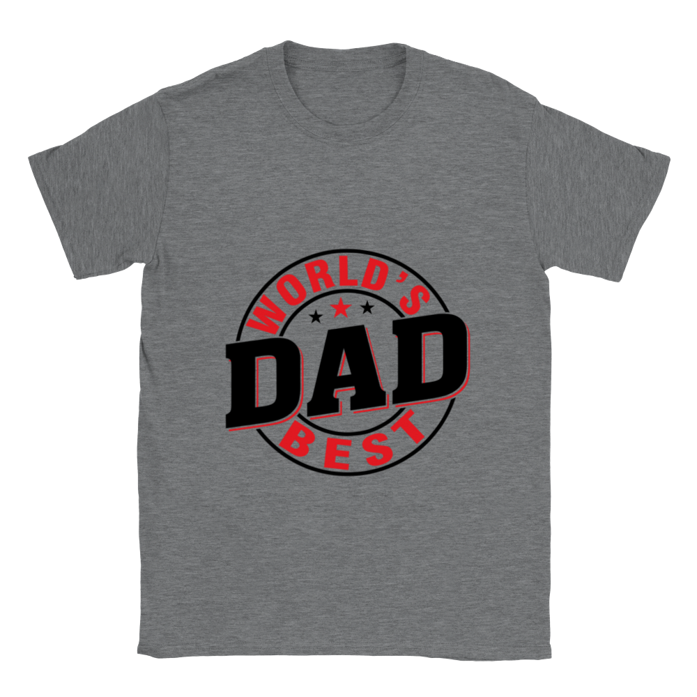 Worlds Best Dad Classic Unisex Crewneck T-shirt