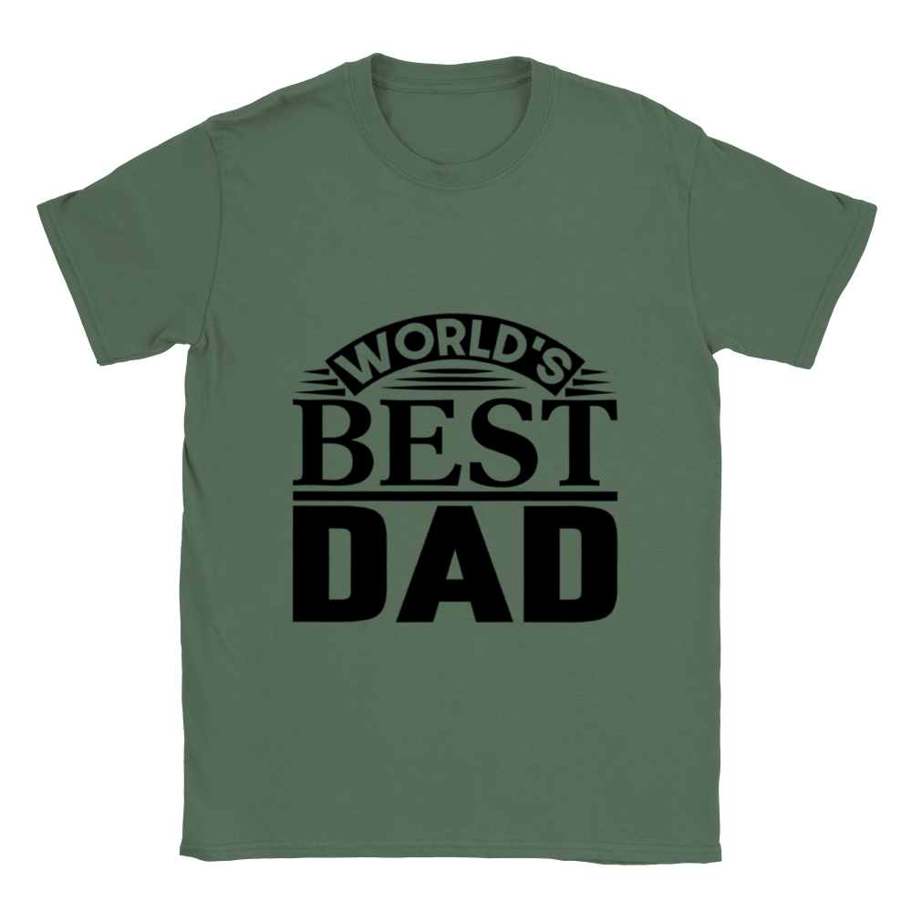 Worlds Best Dad Classic Unisex Crewneck T-shirt