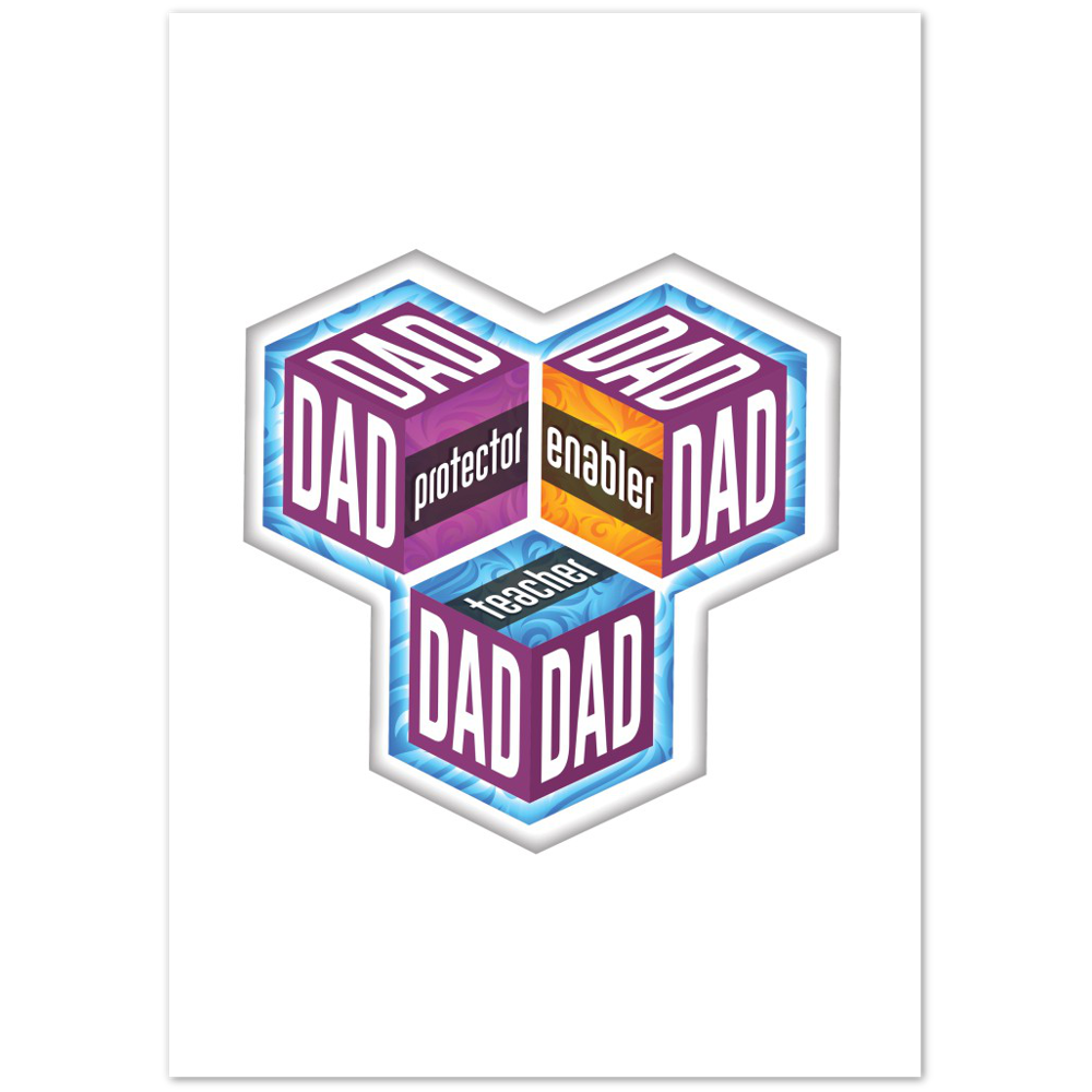 Dad Protector Enabler Teacher Premium Matte Paper Poster