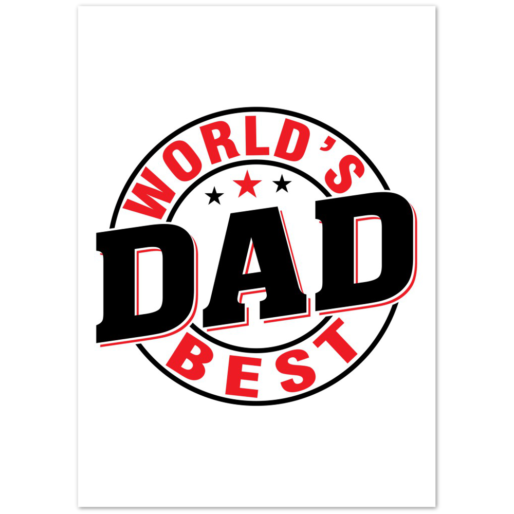 Worlds Best Dad Premium Matte Paper Poster
