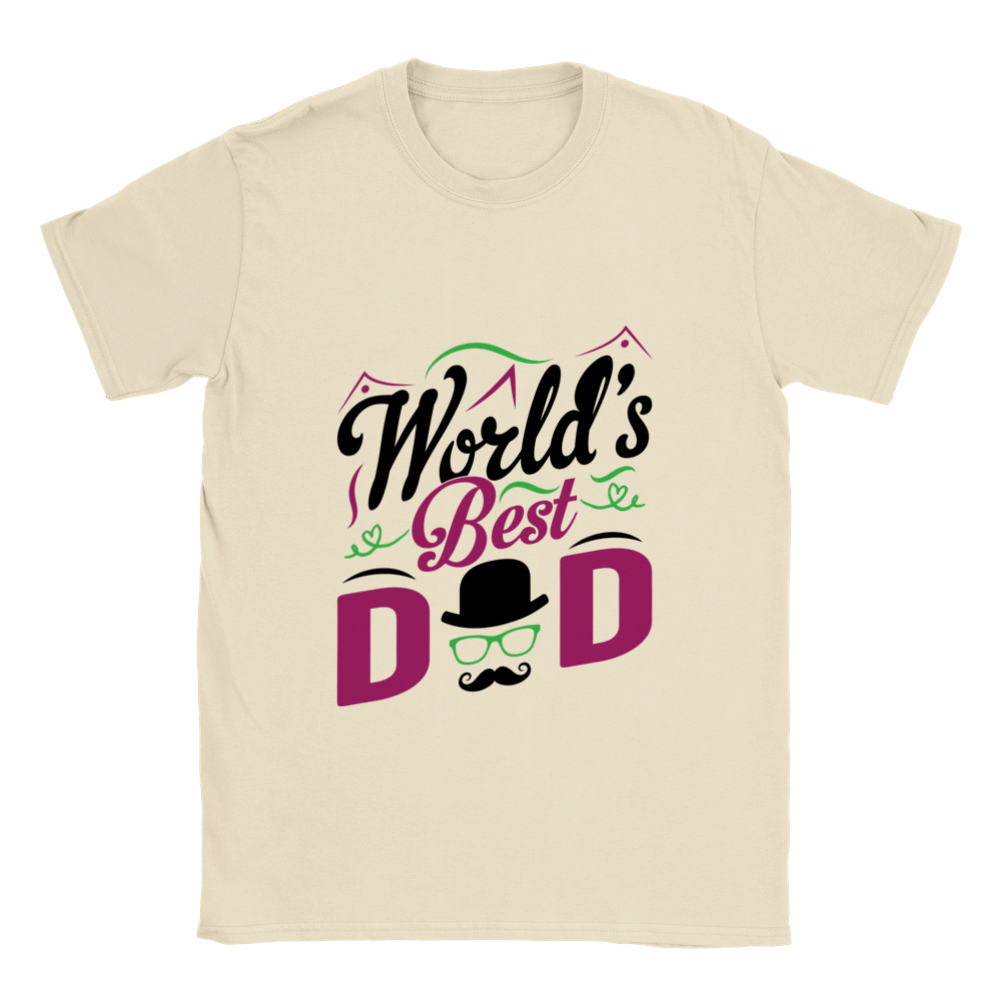 Worlds Best Dad Classic Unisex Crewneck T-shirt