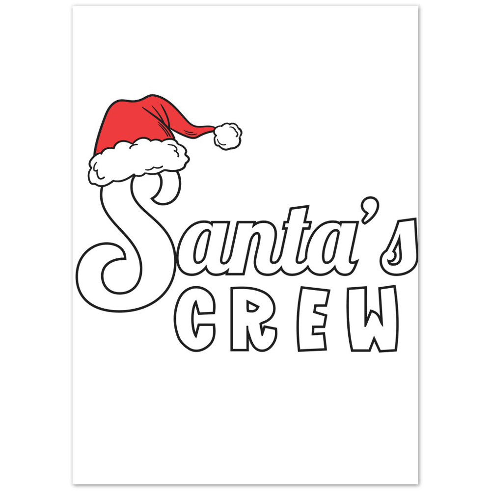 Santa Crew Premium Matte Paper Poster