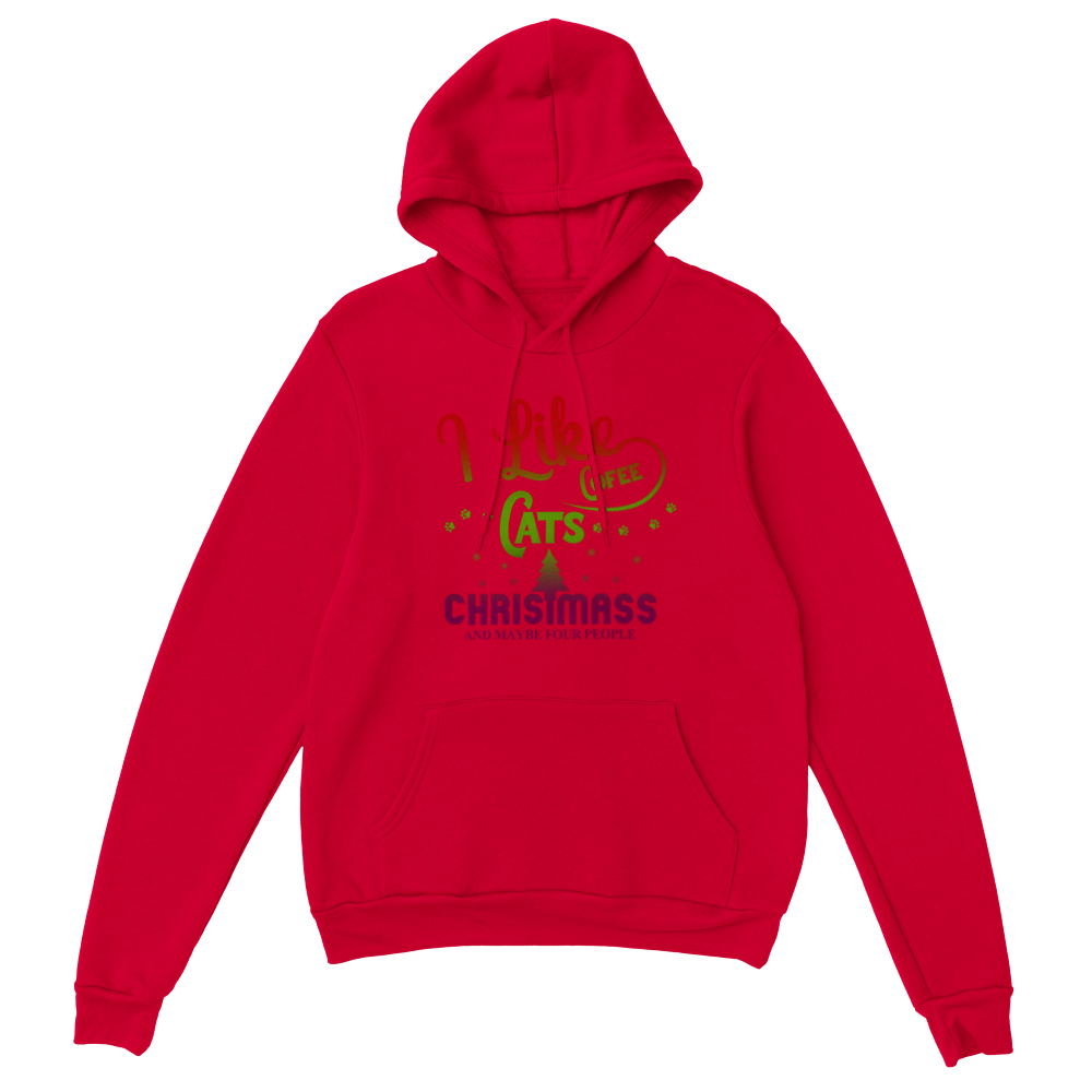 I Like Coffee Cats Christmas Classic Unisex Pullover Hoodie
