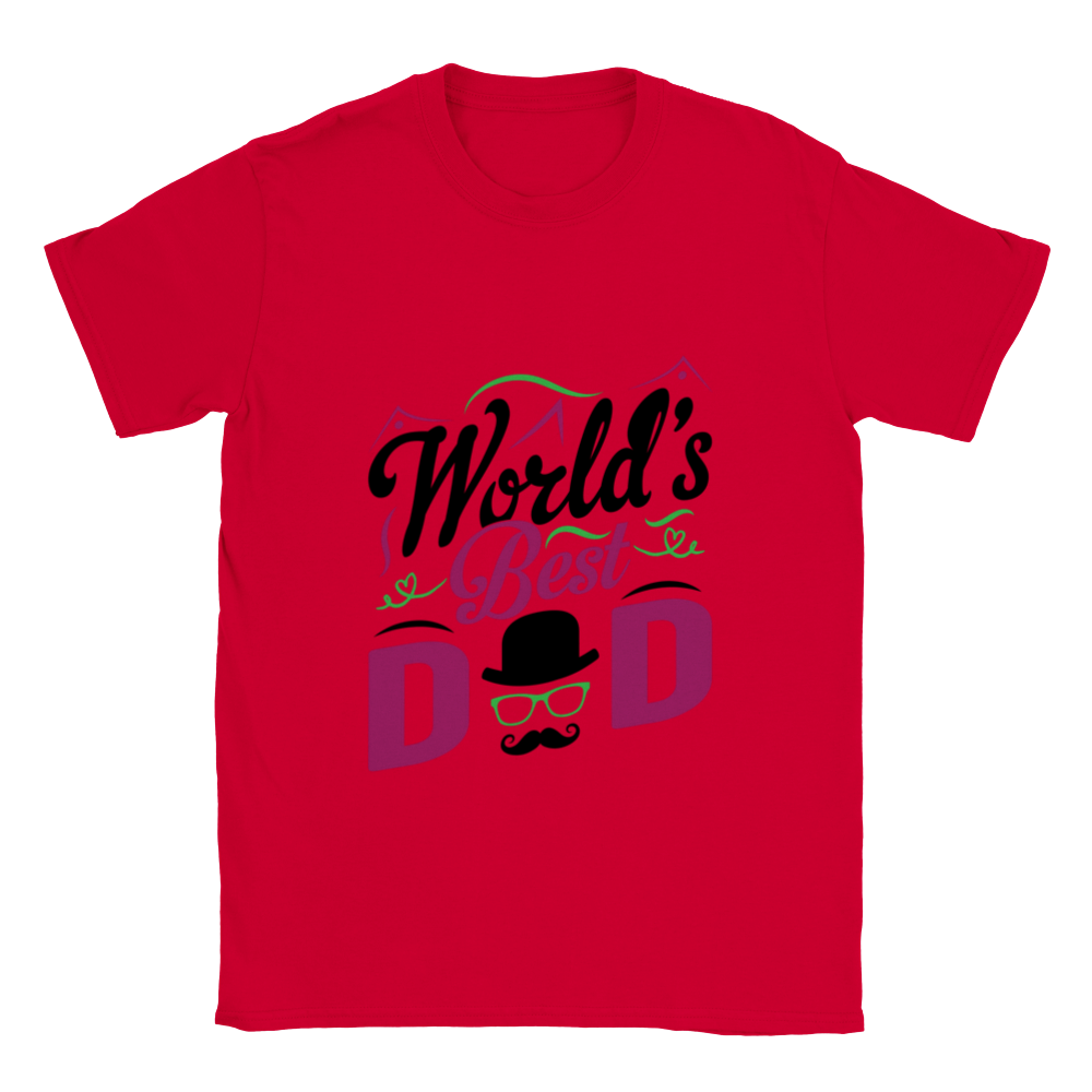 Worlds Best Dad Classic Unisex Crewneck T-shirt